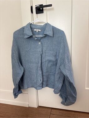 Madewell Light Blue Linen Shirt
